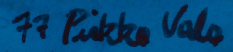 PIRKKO VALO, etsning och teckning, signerade 1975 och 1977.