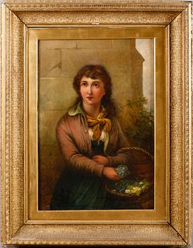 OKÄND KONSTNÄR, olja på duk, signerad Farner, England, 1800-tal.