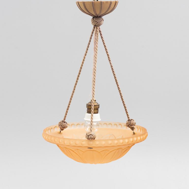 Harald Notini, a ceiling lamp model "10073", Arvid Böhlmarks Lampfabrik, 1920s.