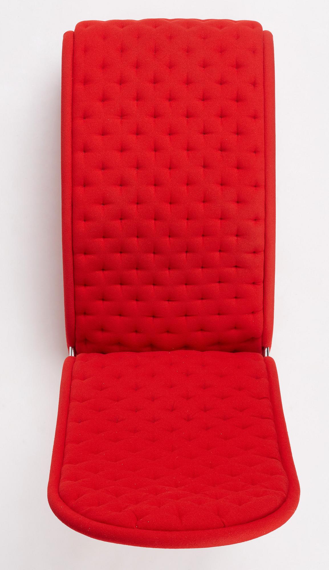 Verner Panton, a high back lounge chair, "System 1-2-3 model K", Fritz Hansen, Denmark, ca 1973.