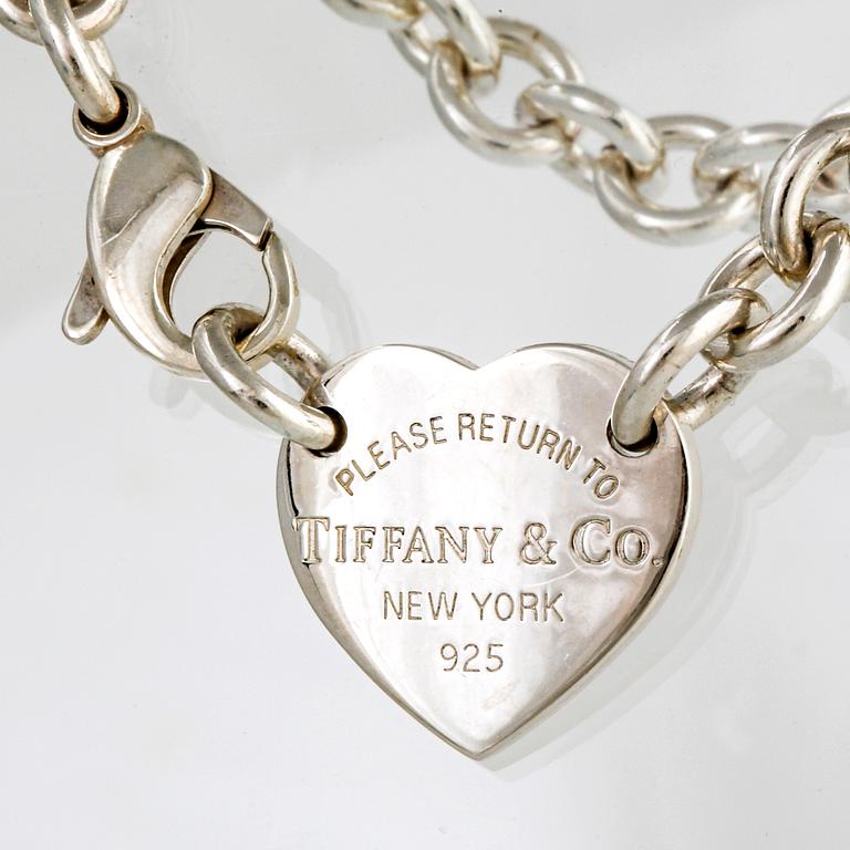Tiffany & Co, halsband och armband, sterling silver, "Return to Tiffany & Co", original dustbag.