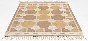 Ingegerd Silow, matta, röllakan, signerad IS, ca. 236 x 158 cm.