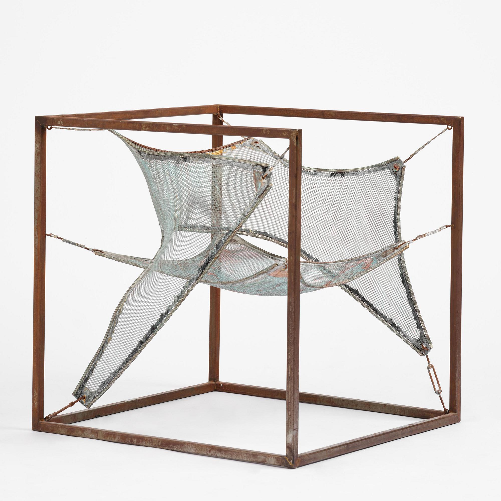 Sigurdur Gustafsson, a "Wind" easy chair/sculpture, ed. HC 4/5, Källemo, Värnamo, post 2003.