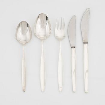 Tias Eckhoff, a 'Cypress' silver cutlery, Georg Jensen, Copenhagen (36 pieces).