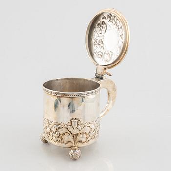 A Swedish silver tankard, mark of GH Markenius, Stockholm 1941.