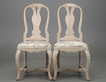 STOLAR, ett par, rokoko, 1700-tal.