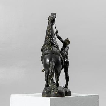 Guilliaume Coustou, after, skulptur, brons, "Chevaux de Marly".