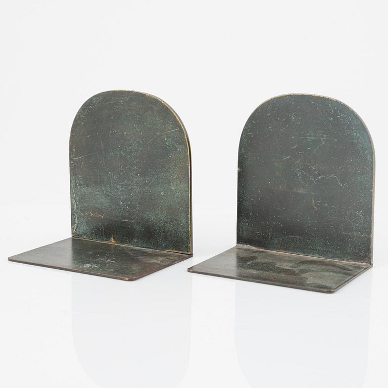 Ystad Brons (Ystad Metall), bokstöd, ett par, Swedish Grace, 1920-30-tal.