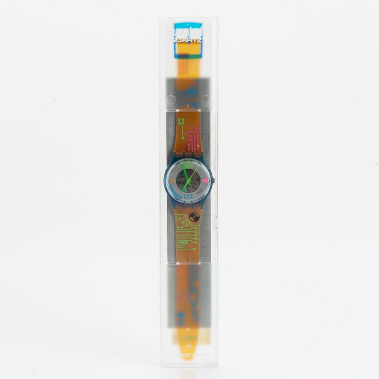 Swatch, Computrip, wristwatch, 34 mm.