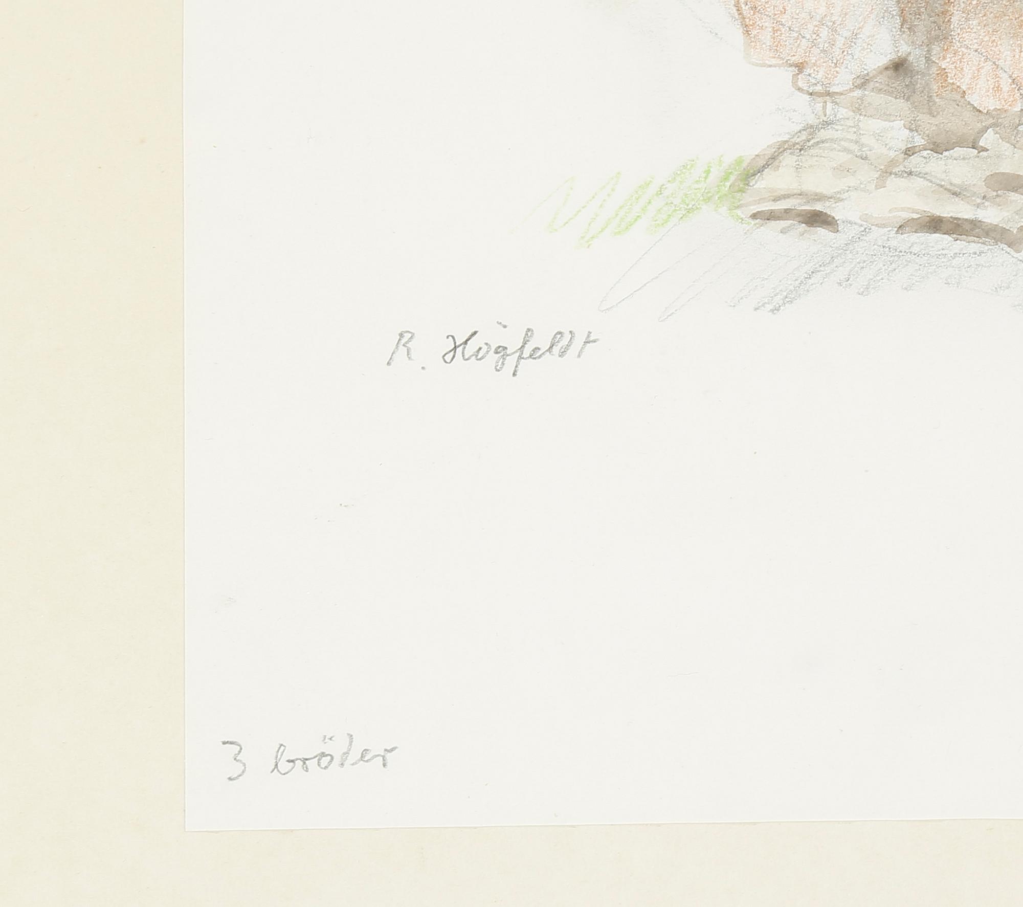 ROBERT HÖGFELDT, 3 st, blandteknik, sign.
