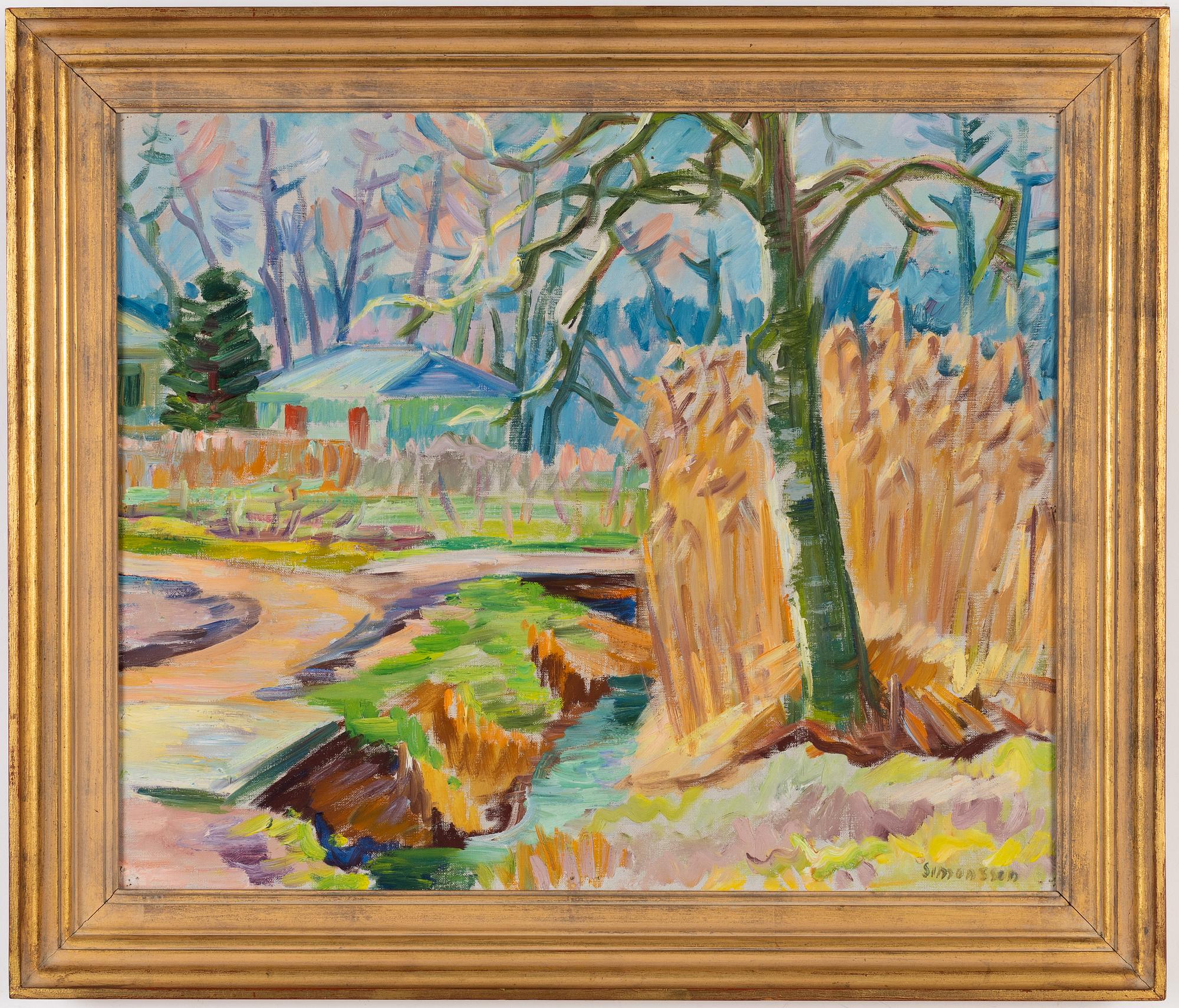 Birger Simonsson, oil on canvas, signed.