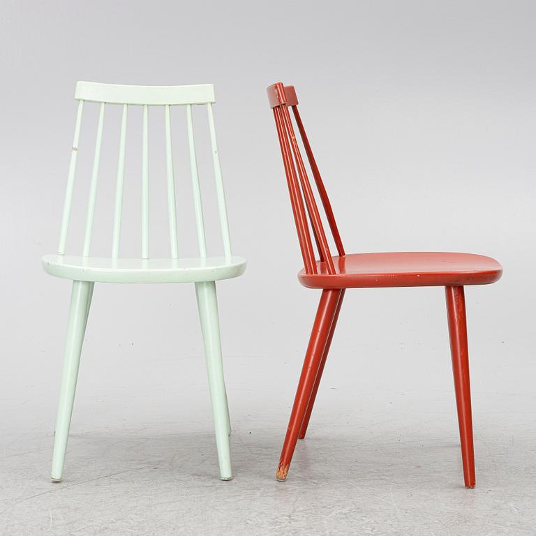 Yngve Ekström, five 'Pinocchio' chairs, Sweden, second half of the 20th century.