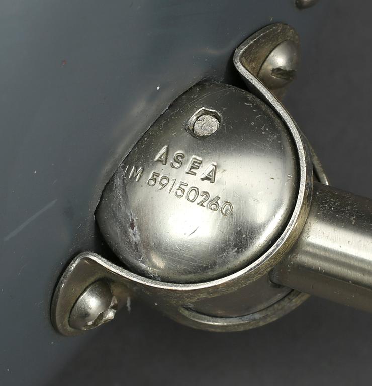 VÄGGLAMPOR, ett par, ASEA, 1900-talets mitt.