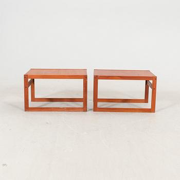 A pair of late 20th century side tables.
