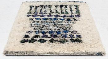 Leena-kaisa Halme, a Finnish 'Kuura' (Frost) long pile rya rug for Neoviu, c. 153 x 105 cm.