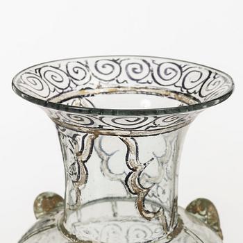 A glass vase, Ottoman cultural area.