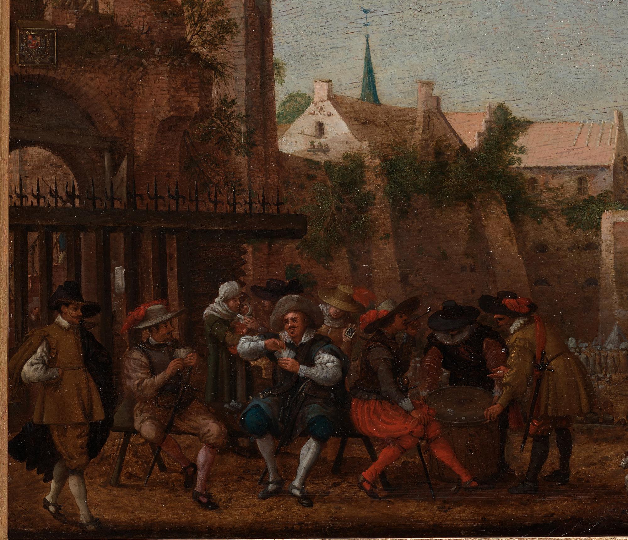 Adam Willaerts, ADAM WILLAERTS, oil on pabel, not signed.