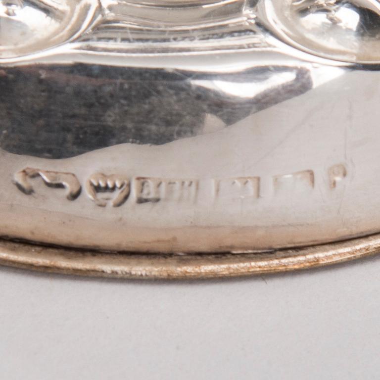 LJUSSTAKAR, ETT PAR, silver, Kultakeskus Oy, Tavastehus, 1953.
