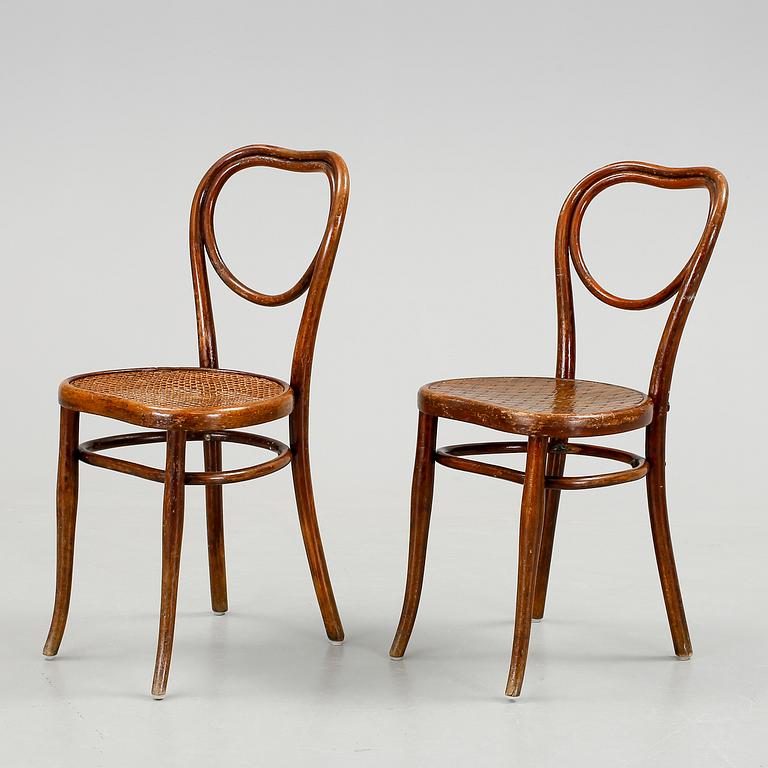 STOLAR, 2 st, Thonet, Wien, tidigt 1900-tal.