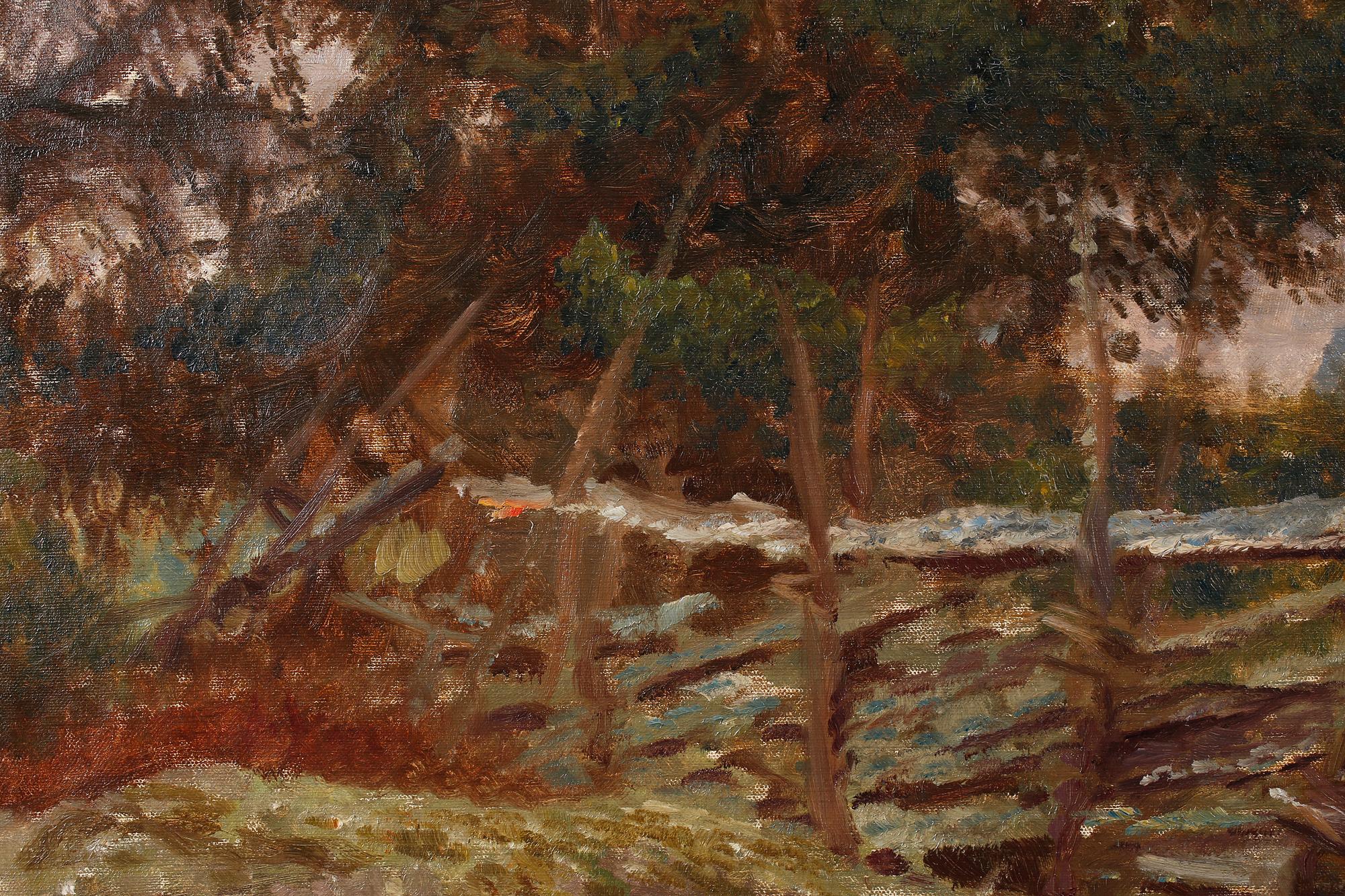 BRUNO LILJEFORS, oil on canvas, signed and dated 1912.