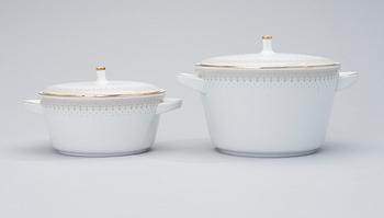 MATSERVIS, 70 delar, porslin, "Noblesse", Hutschenreuther, Selb, Tyskland 1950-60-tal.