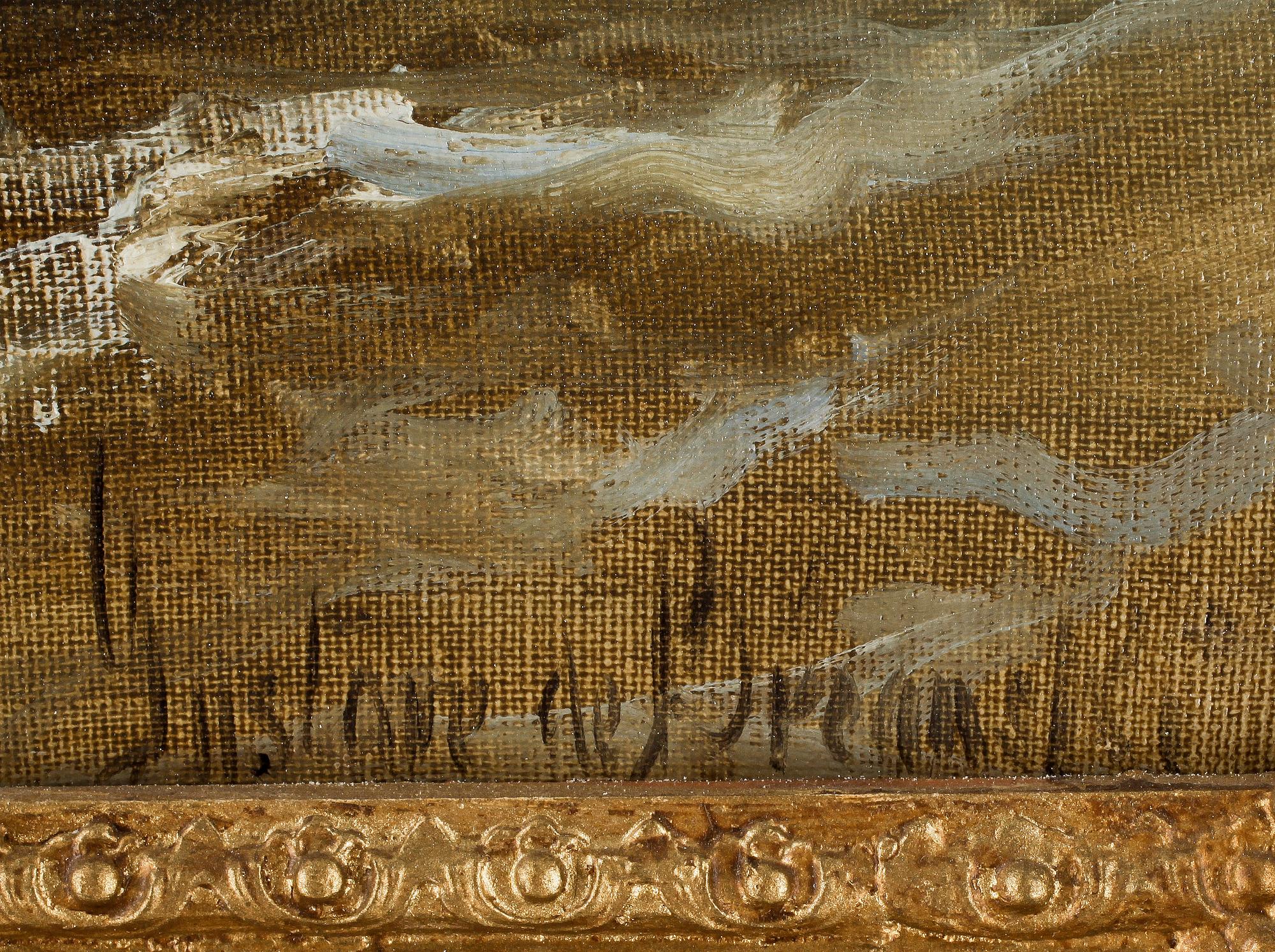 GUSTAVE DE BREANSKI, olja på duk, signerad.