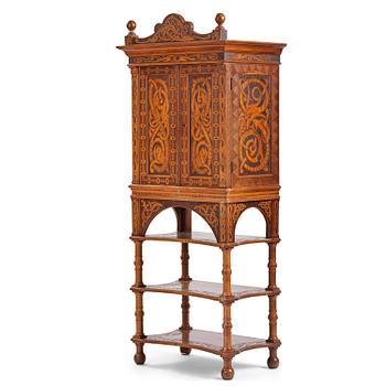 85. Cabinet, probably Norway, Old Norse style, late 19th century.