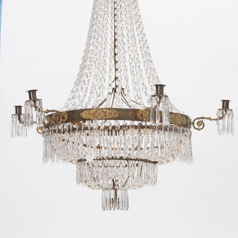 An Early 19th Century Empire Chandelier.