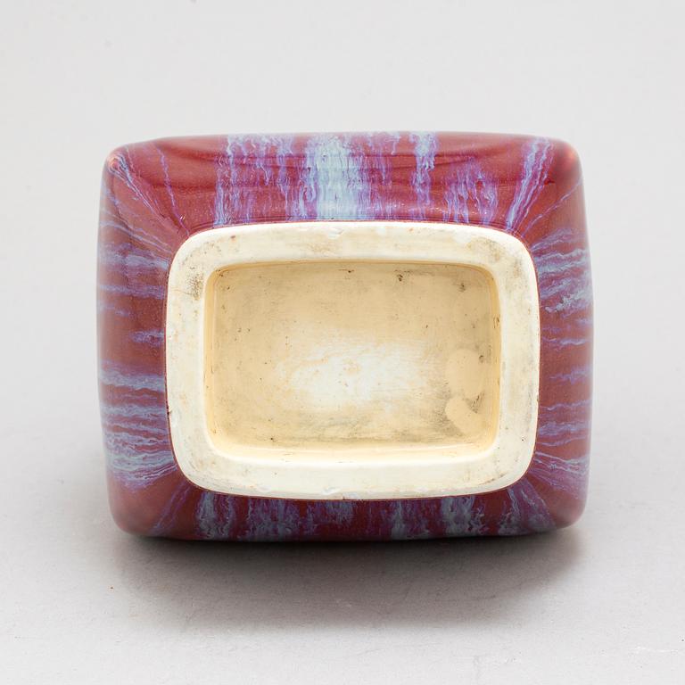 A Chinese flambé glazed vas, 20th century.