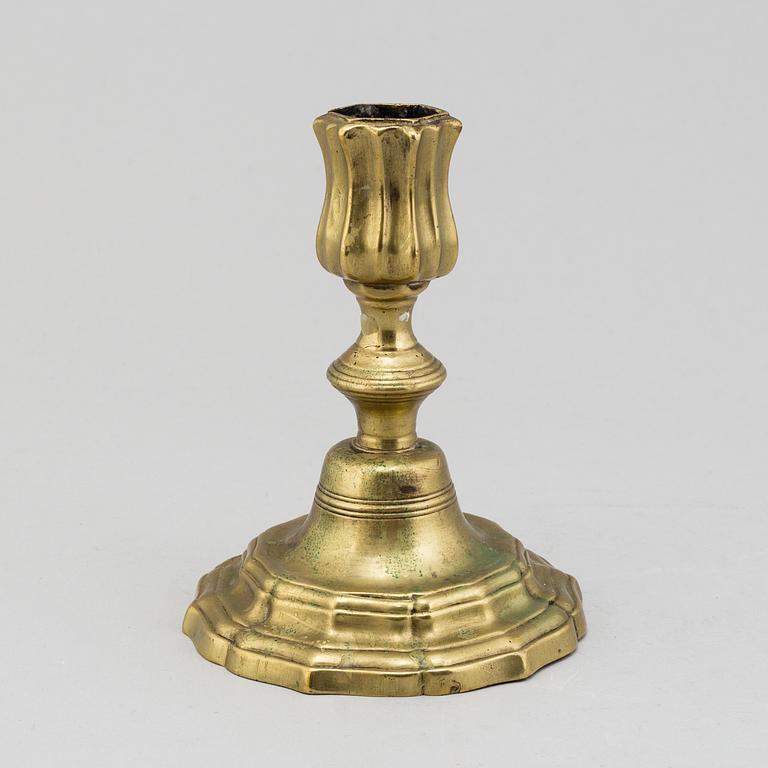 LJUSSTAKE, argent haché,  rokoko, 1700-tal.