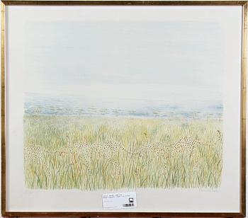 BACKE, GUNILLA. Färglitografi, sign o nr 5/260.