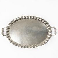 Serving tray, silver, Mexico, 20th century.
