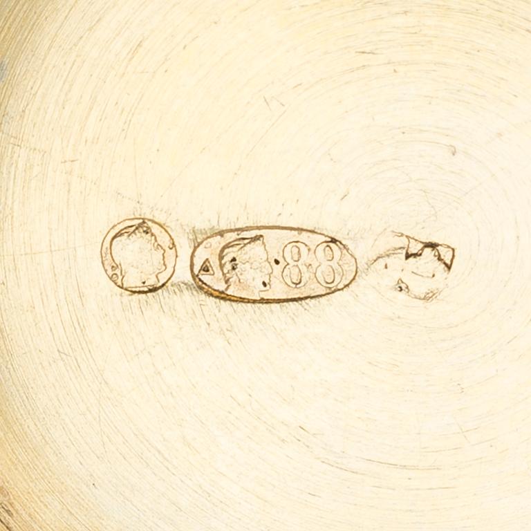 KÅSA, silver och emalj, Feodor Rückert, Moskva 1908-1917. Vikt 52 g.