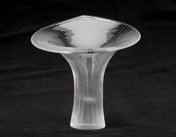 KONSTGLAS / VAS, "Kantarell" sign. Tapio Wirkkala - Iittala -55.