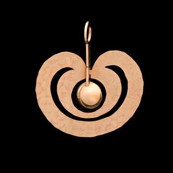 TAPIO WIRKKALA, RIIPUS, "Omena", 14K kultaa. Kultakeskus 1977.