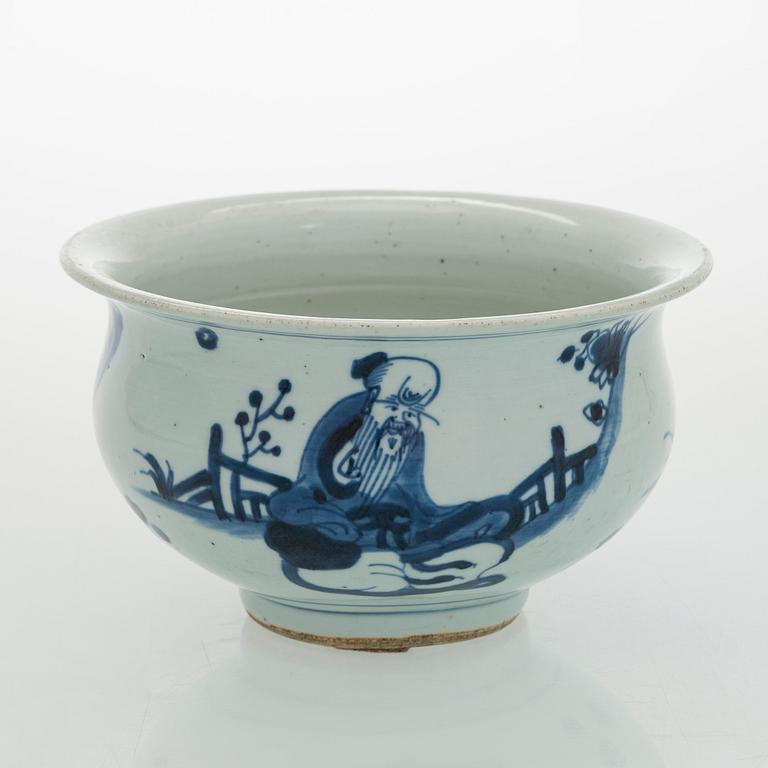 Vase and bowls 2 pcs, China.