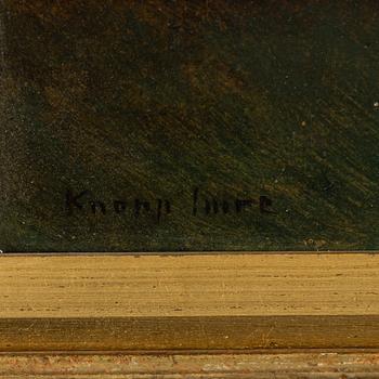 Imre Knopp, tillskriven, olja på papp-pannå, signerad.