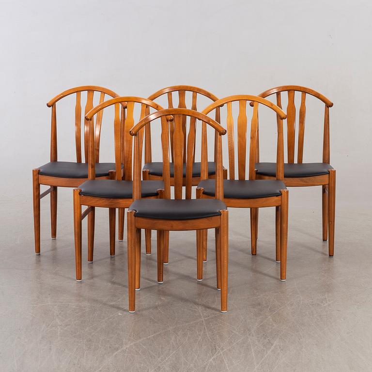 A SET OF SIX CHAIRS SECOND HALF OF 20TH CENTURY.