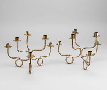JOSEF fRANK - CANDELABRA, a pair, for Firma Svenskt Tenn, Stockholm Sweden.