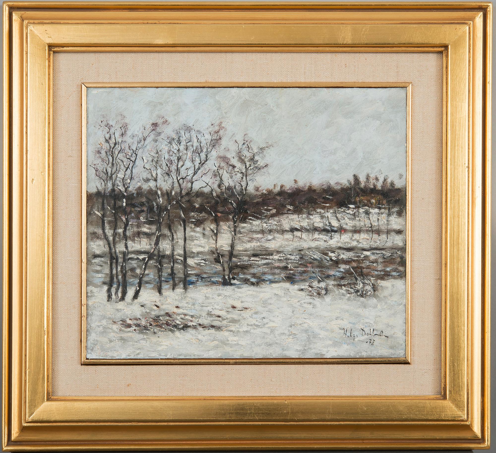 Helge Dahlman, FOREST AT WINTER.