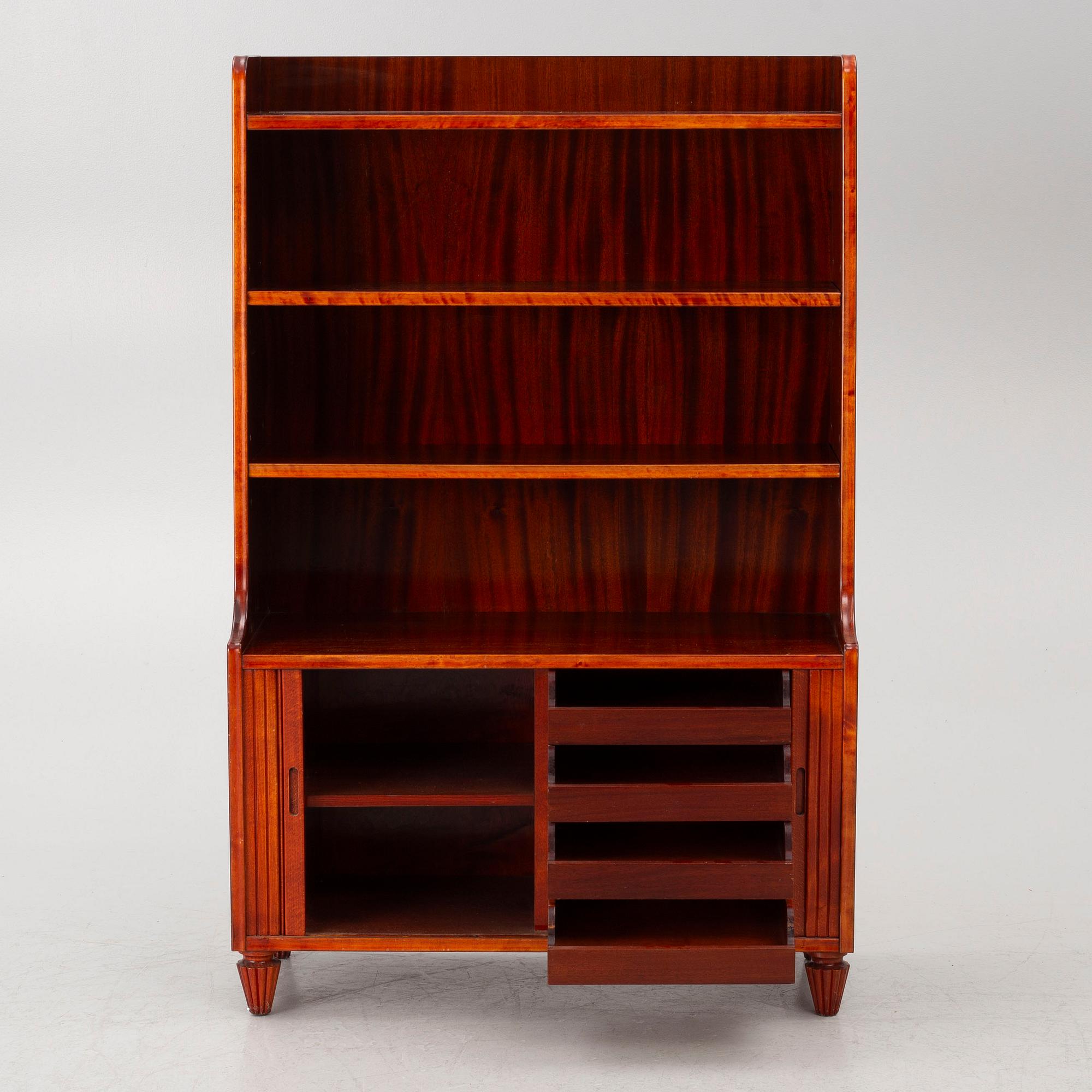 Bookcase, 1940s.