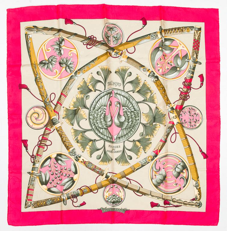 Hermès, huivi, "Daimyo Princes Du Soleil Levant".