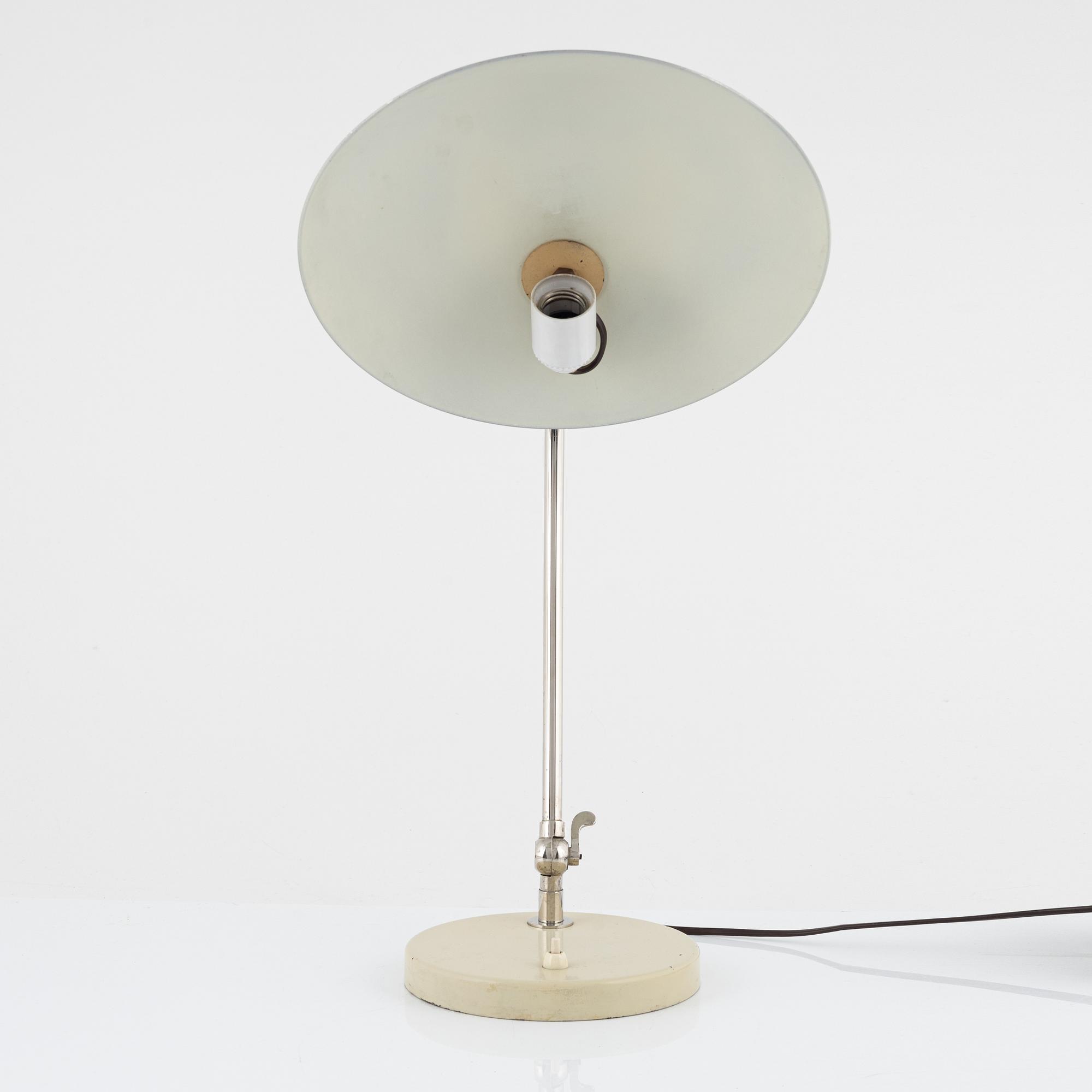 Harald Notini, a table lamp, model "15266", Arvid Böhlmarks Lampfabrik, 1940s.