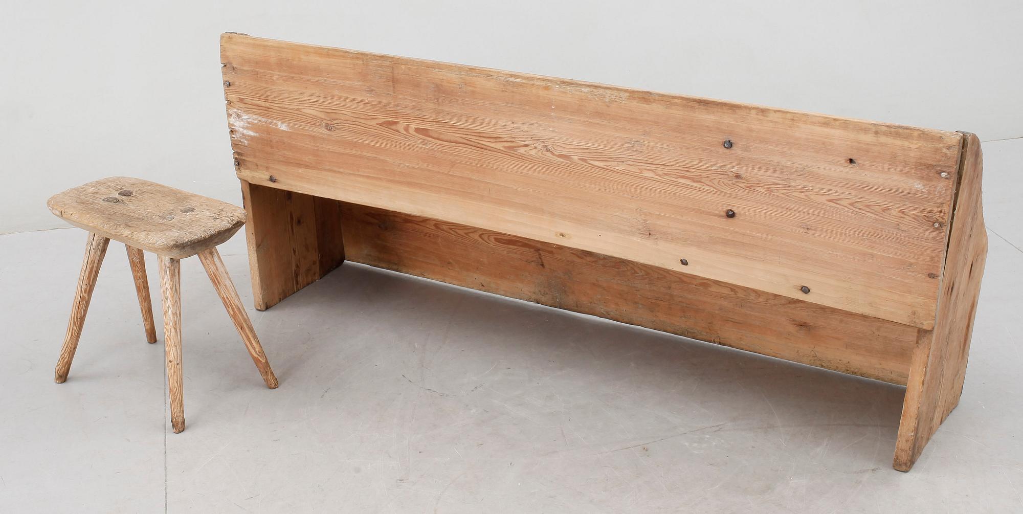 SOFFA SAMT PALL, allmoge, 1800-tal.