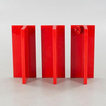 Three shelves, designed by Marcello Siard for Kartell, 1970s.