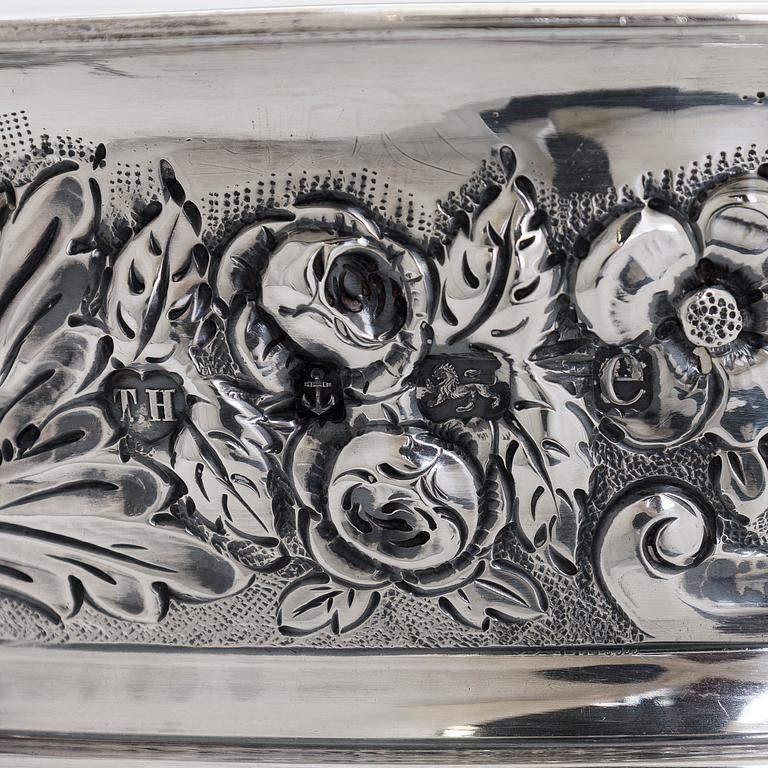 Skål, silver, Thomas Hayes, Birmingham 1904.