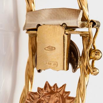 ARMBAND, 18K rött och gult guld. Graziella, Italien.