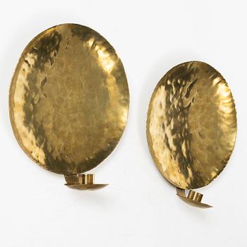 Karl Erik Torssell, a pair of wall sconces, later part of the 20th century.