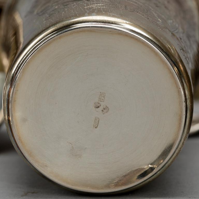 PARTI SILVER, 25 delar, bland annat Gewe Silvervarufabriken Ab, Malmö, 1952. vikt ca 673g.