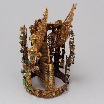 An early 20th century Silla style (Korea) crown.